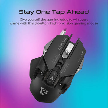 Vertux Indium Wired Gaming Mouse Grey (6959144047287)