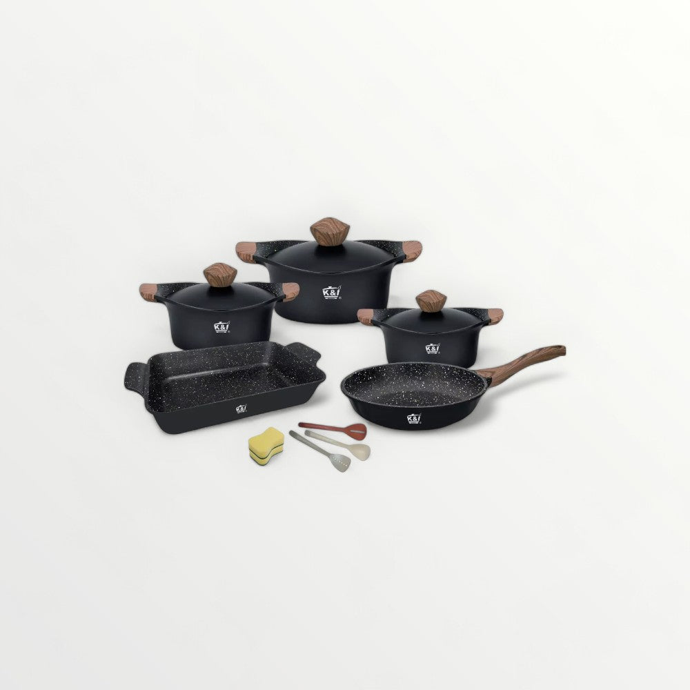 K&I 13 Pcs Granite Cookware Set With Tool