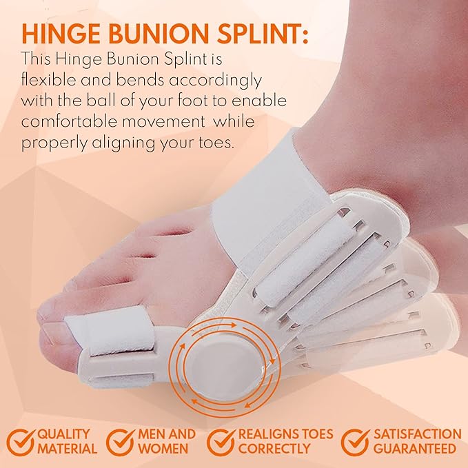 Bunion Corrector & Advanced Hallux Valgus Toe Splint for Effective Pain Relief & Natural Toe Alignment