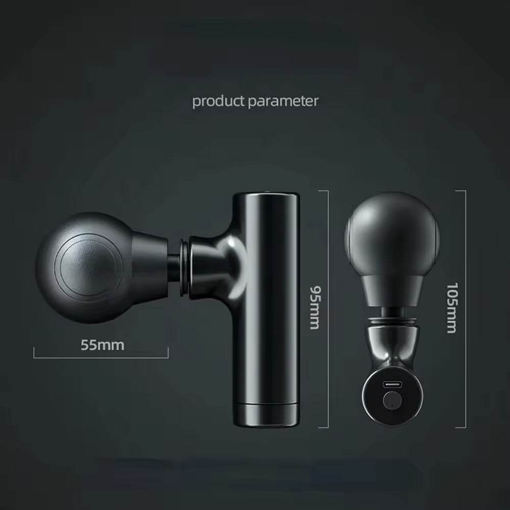 Portable Mini Rechargeable 3 Speed Fascial Massage Gun for Muscle Relaxation & Fun