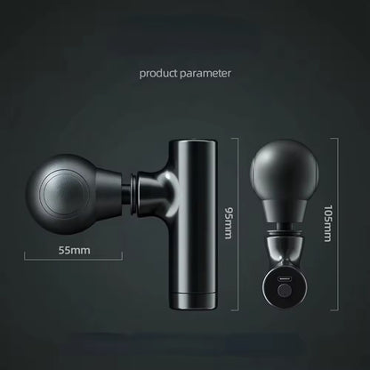 Portable Mini Rechargeable 3 Speed Fascial Massage Gun for Muscle Relaxation & Fun