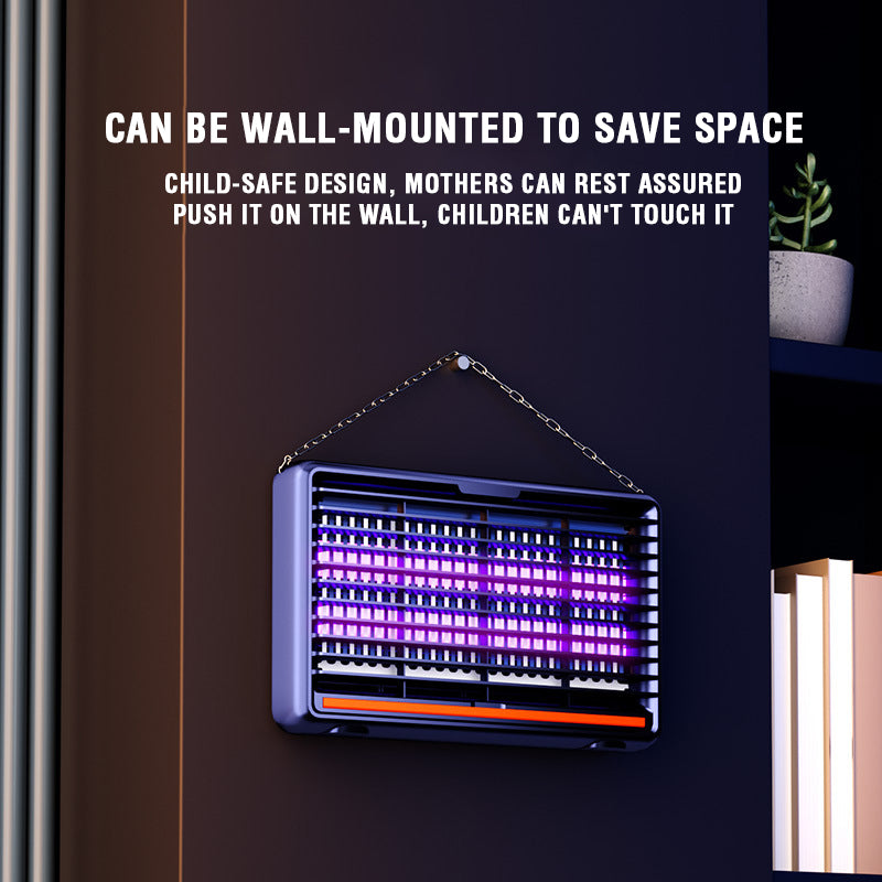 Electric Lamp Insect Killer & Bug Fly Zapper with UV-A Double Tube, Chain for Hanging & Low Power Consumption - 8W/10W/12W