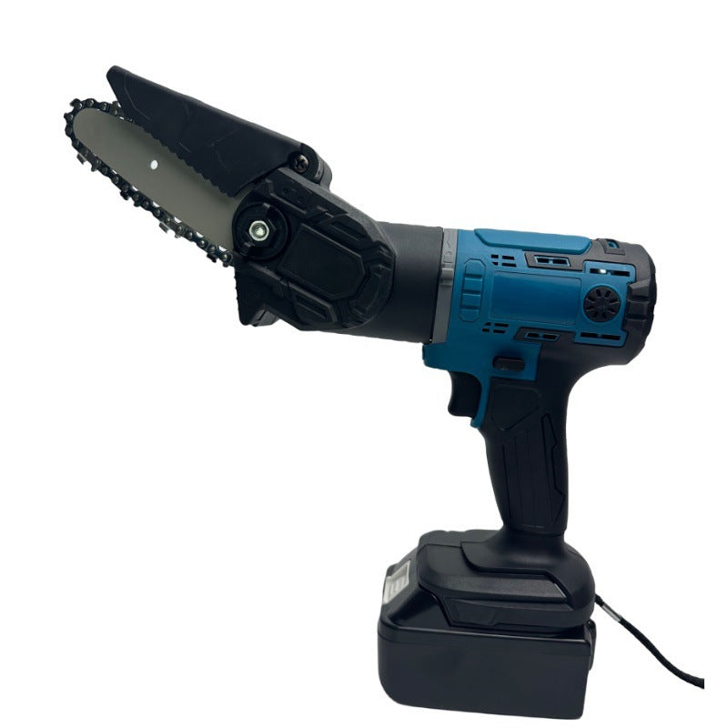 3-IN-1 Heavy Duty 48V Cordless Power Tools Combo Kit with Electric Drill, Angle Grinder & Mini Chain Saw, Fast Charger & Protective Carry Case