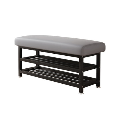 Modern Entryway Shoe Cabinet Bench with Cushion – 80 x 31 x 44 cm