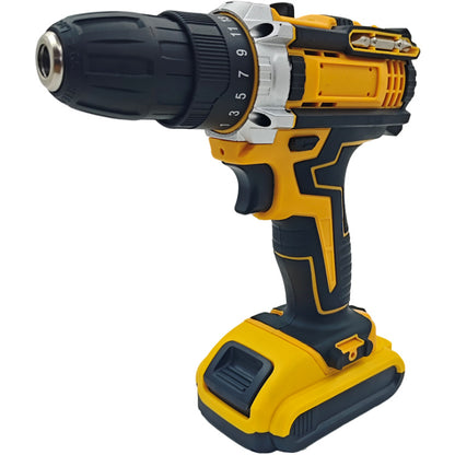 24PCS 21V Cordless Electric Drill Set with Dual Battery Pack, High Torque, Flexible Shaft & Carry Case for Wood, Metal & Plastic