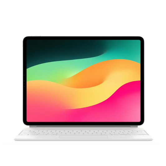 لوحة مفاتيح أبل ماجيك لجهاز آيباد برو 12.9 بوصة من الجيل الخامس - أبيض