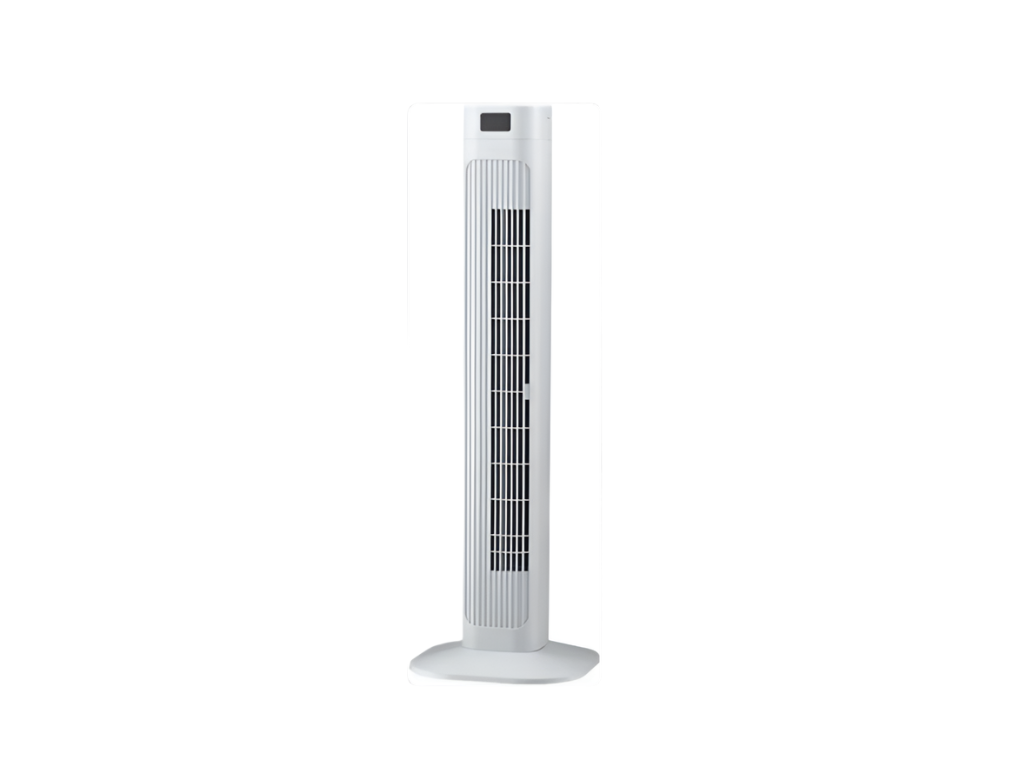 Tower Fan with Remote Control, Gliding Grill Function & Cooling Fan