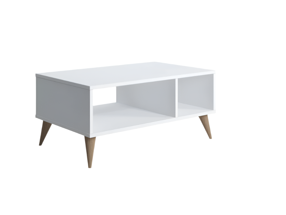 Amazon Brand - Movian Vega Rectangular Coffee Table, White, 90 cm x 55 cm x 40 cm