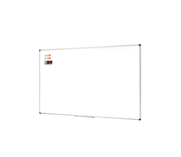 Amazon Basics - Magnetic White Board with Pen Tray, Dry Erase Board, Aluminum Trim, 35.4" x 23.6"