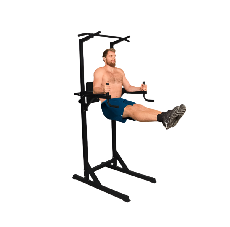 Adjustable Power Tower Multi-Function Strength Training Dip Stand Workout Station