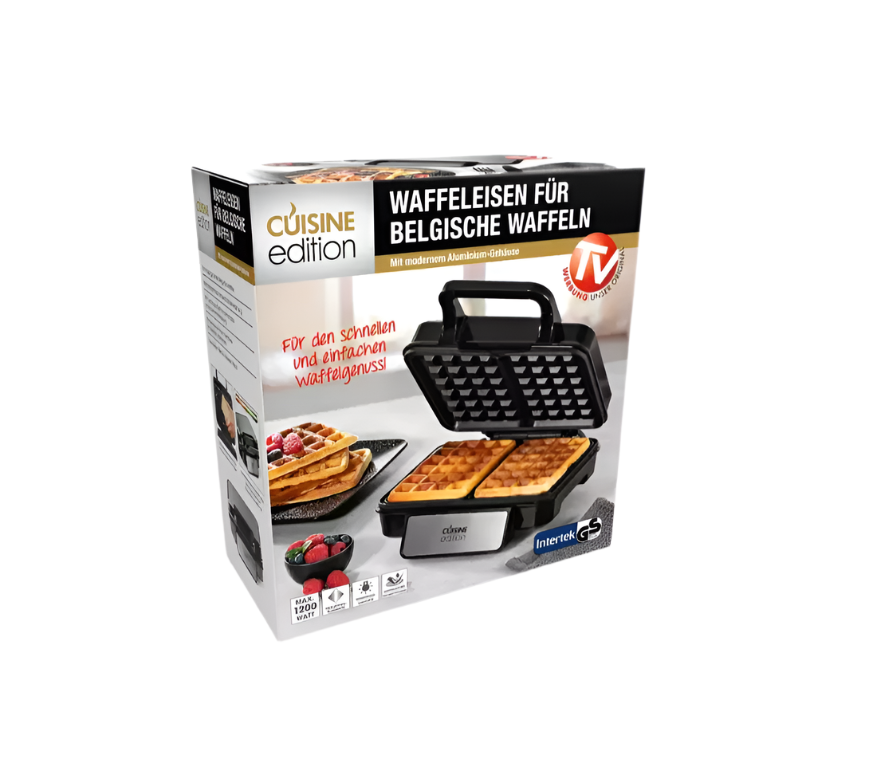 Cuisine Edition Waffle Iron for Belgian Waffles