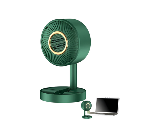 Foldable & Portable Desktop Fan Heater - 600W