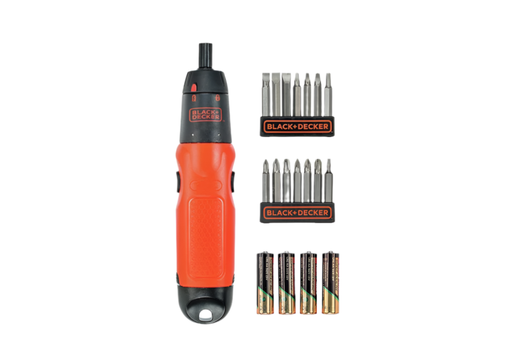 BLACK+DECKER Battery Powered Screwdriver Set 19 Pcs