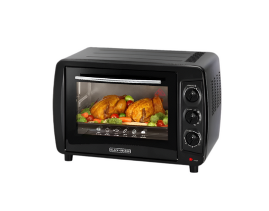 BLACK+DECKER Double Glass Toaster Oven with Rotisserie 35L