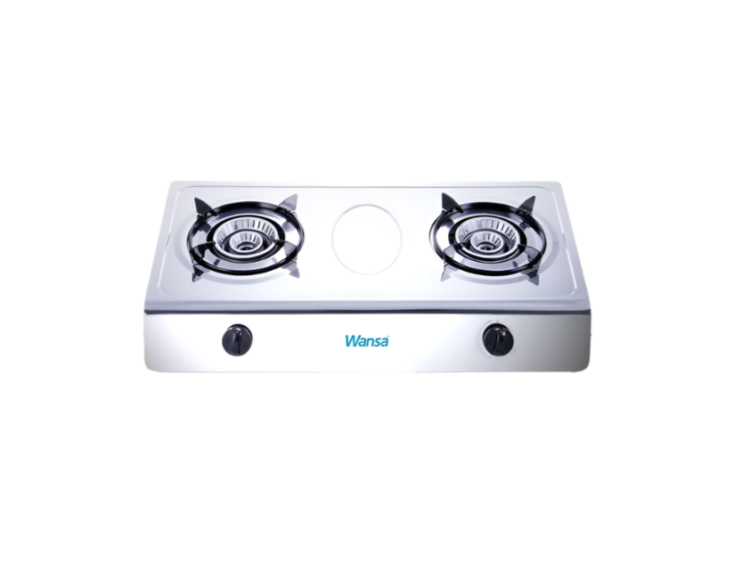 Wansa Stainless Steel Gas Stove 2 Burner with FSD