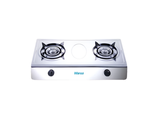 Wansa Stainless Steel Gas Stove 2 Burner with FSD