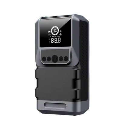 Portable 4-in-1 Car Jump Starter & Air Compressor with Emergency Flashlight & Power Bank - 150PSI Pressure