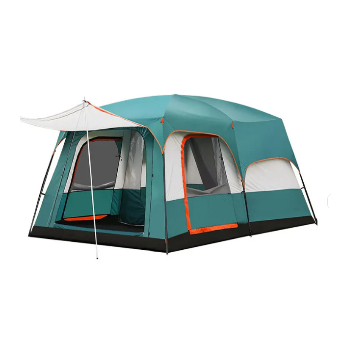 Portable Foldable 8-10 Persons Family Camping Tent with Carry Bag - Durable & Weather Resistant