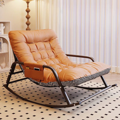 Leisure Rocking Chair Double Lazy Chair for Bedroom Living Room Sleeping Chaise Lounge Recliner