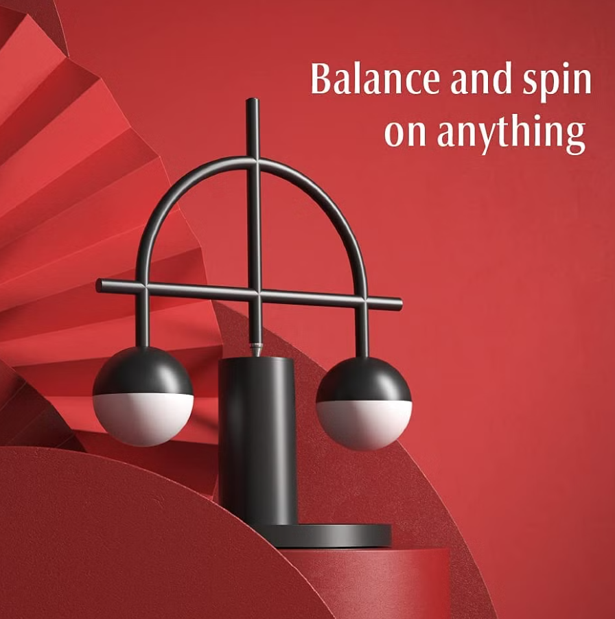 LED Magnetic Balance Table Desk Lamp with Night Light - Rechargeable