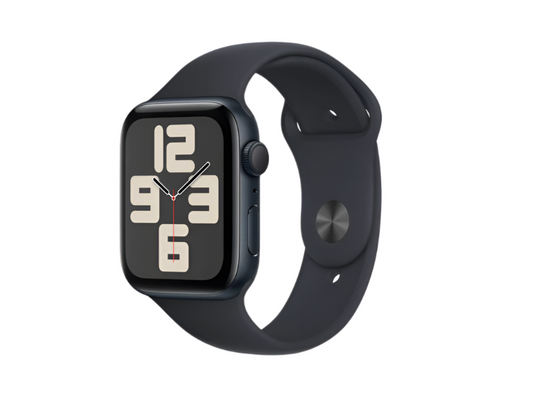 Apple Watch SE GPS 40mm Midnight Aluminum Case with Midnight Sport Band - Large