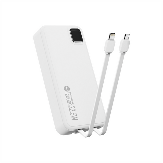 Capacity 20000mAh/3.7V, Colour - Black/White