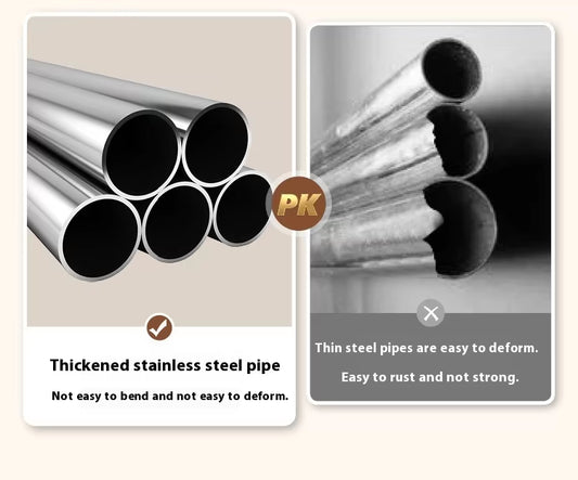 Adjustable Telescopic Shelf Rack with Stainless Steel Reinforced Pipes, Anti-Slip Grip & Expandable Design for Bathroom, Kitchen & Closet Storage Organization