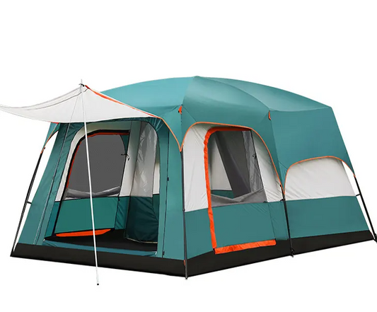 Portable Foldable 8-10 Persons Family Camping Tent with Carry Bag - Durable & Weather Resistant