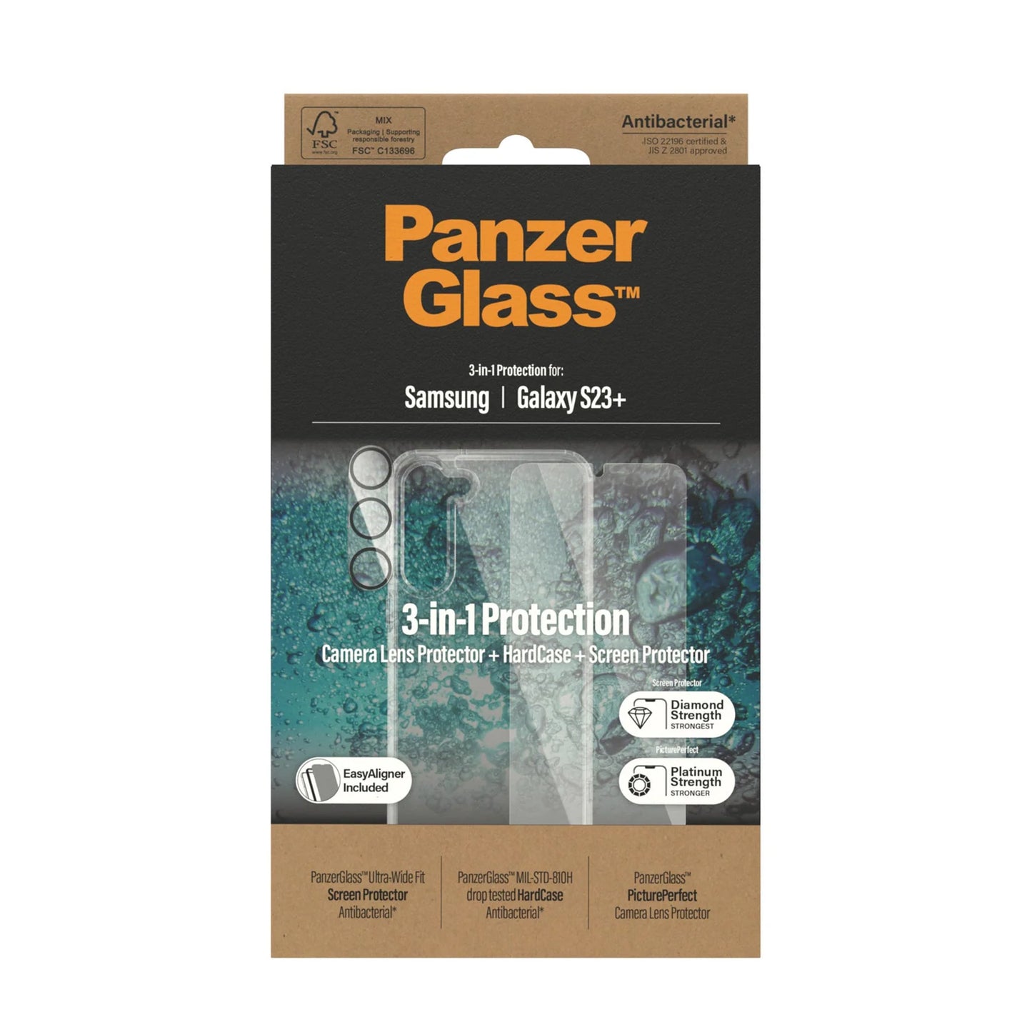 PanzerGlass® 3-in-1 Pack Samsung Galaxy S23 Plus