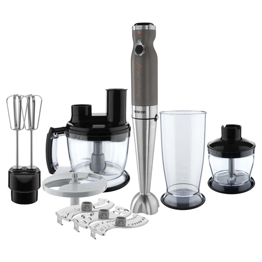 Sencor Hand Blender 9 In1, Titanium Quad Blade