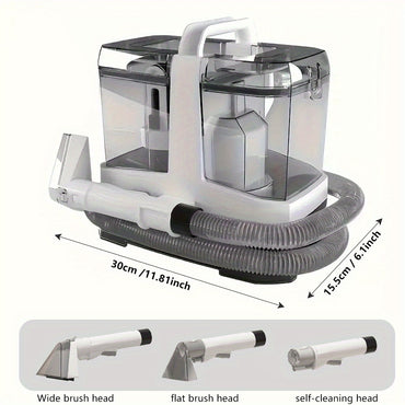 600W All-in-One Spray-Brush-Suction Carpet & Upholstery Spot Cleaner with 1500ml Clean Water Tank & 1600ml Dirty Water Tank, 16kPa Vacuum Power, IPX4 Waterproof System for Home, Sofa, Mattress, Car Interior & Pet Stain Removal