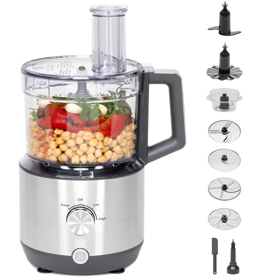General Electric 12-Cup Food Processor with Accessories