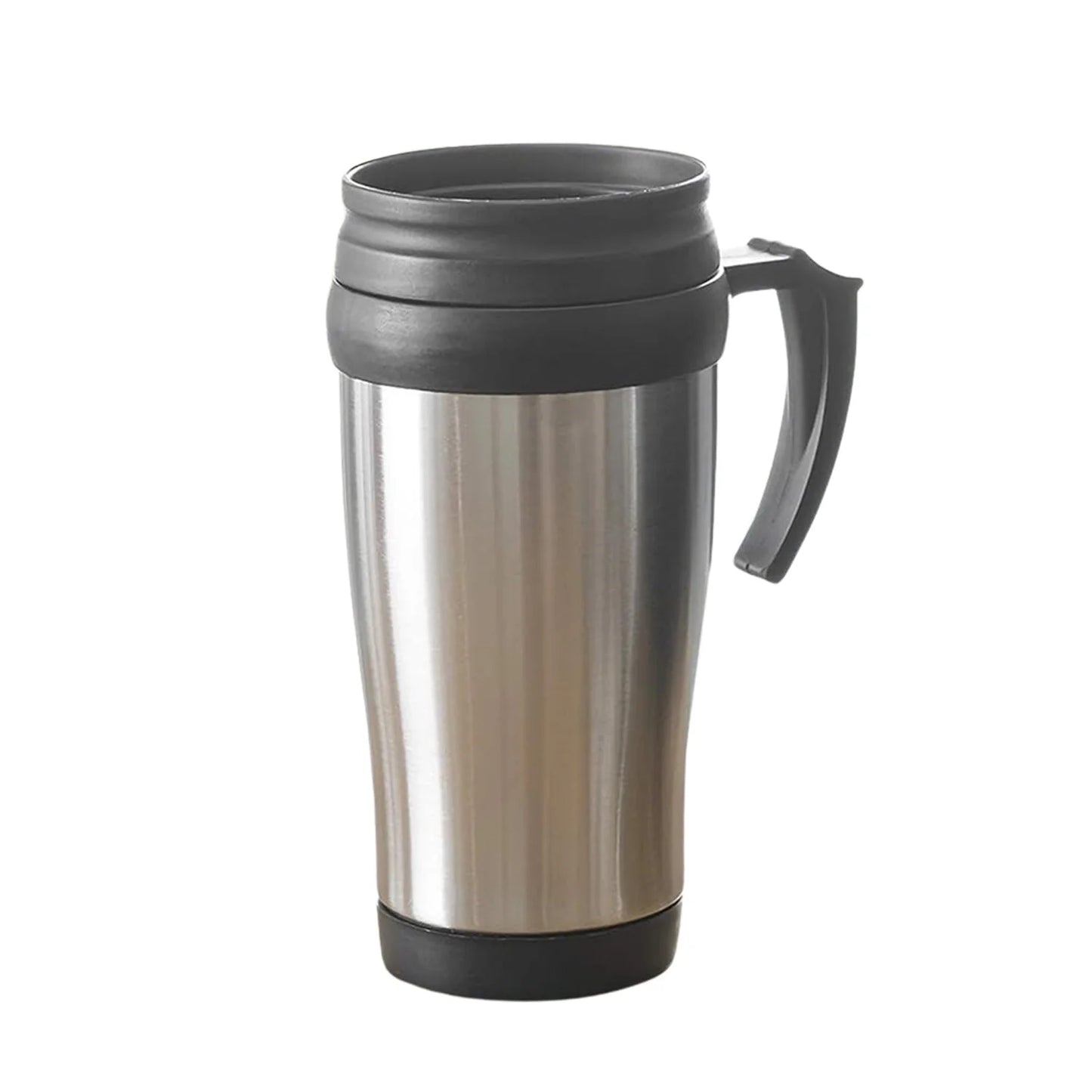 Stainless Steel Vacuum Insulated Travel Coffee Mug with Spill-Resistant Lid & Easy-Grip Handle, Double Wall Thermal Cup for Home, Office, Car & Outdoor Travel