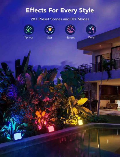 Govee RGBICWW LED Smart Flood Lights 4Pack - H7060