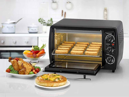 BLACK+DECKER Double Glass Toaster Oven with Rotisserie 19L