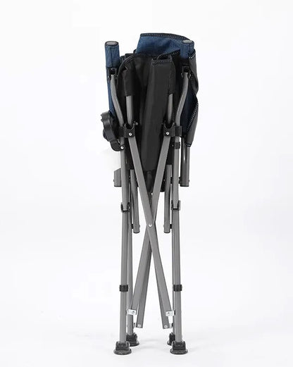 Portable Outdoor Metal Folding Stool - Lightweight and Compact Camping Chair