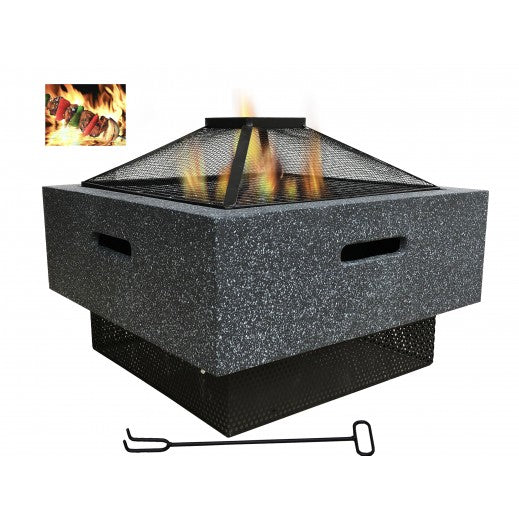 Al Baraka Firepit Square - R19S0625  52.5 *52.5*41