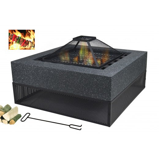 Al Baraka Square Firepit 69.5 × 69.5 × 41.5 cm