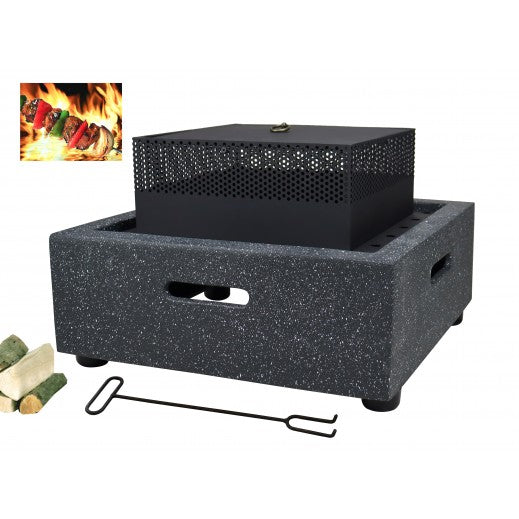 Al Baraka Square Firepit 52.5 × 52.5 × 36 cm