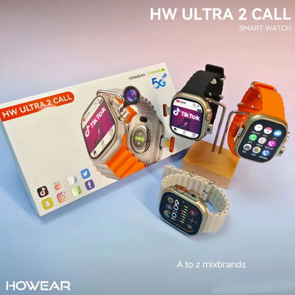 Howear HW Ultra 2 5G Android Smartwatch with Dual Cameras, Video Calling, 4GB RAM, 64GB Storage, GPS & Advanced Health Monitoring
