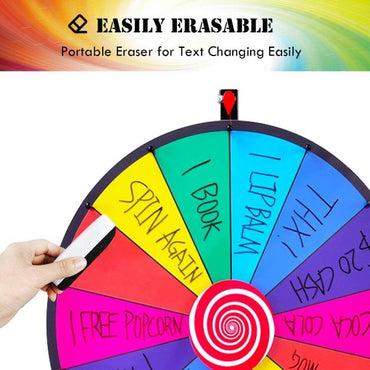 24" Colour Spinning Tabletop Prize Wheel