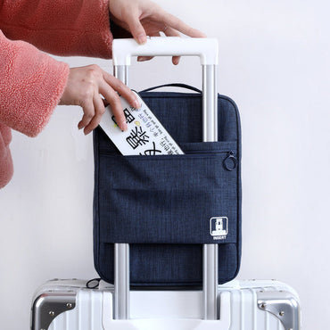 Portable Travel Shoe Bags Holds 2- 3 Pair Of Shoes - Shiny Blue