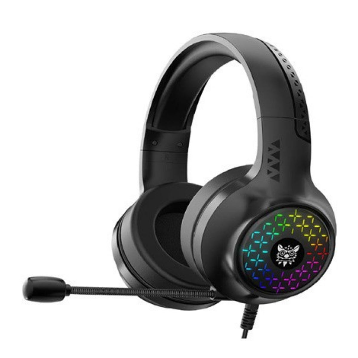 Onikuma X7 Pro RGB Wired Gaming Headset with 40mm Drivers, Noise-Cancelling Microphone, USB-Powered Lighting, Multi-Device Compatibility