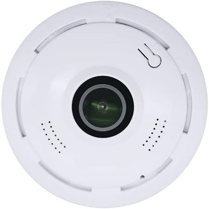 360° Panoramic WiFi Security Camera with HD, Motion Detection, Night Vision, Two-Way Audio & Fisheye Lens Monitoring System
