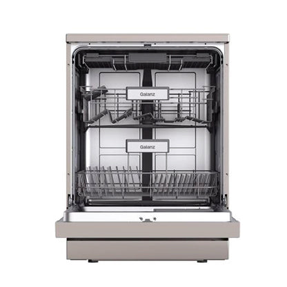 Galanz Dishwasher 6 Programs 15 Places Setting, 3 Baskets W15D3A401M-CE0 - Silver